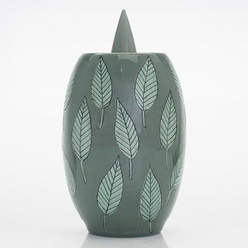 Inkeri Leivo,  a porcelain urn signed Inkeri Leivo Arabia.