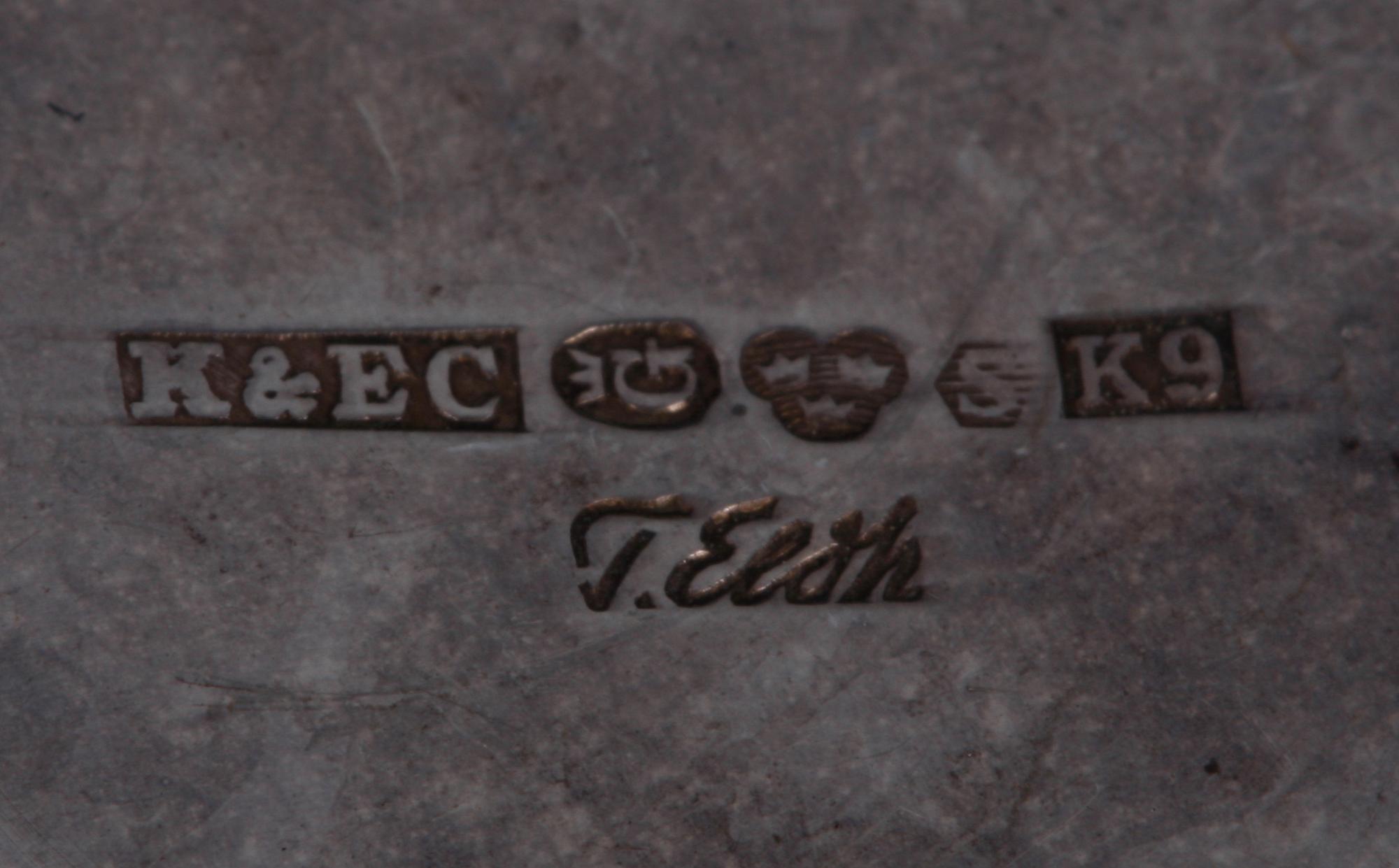 SUPKOPPAR, 4 st. Silver, K&EC, Göteborg, 1960.