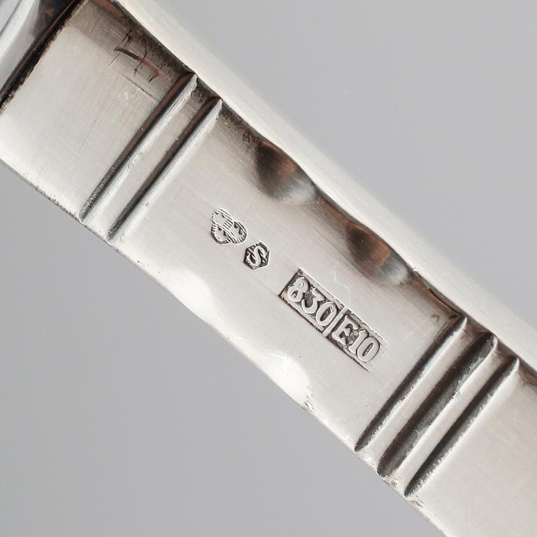 BESTICK, 89 delar, silver, "Rosenholm", 1900-talets andra hälft. Total vikt ca 3445 g.