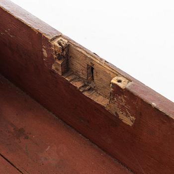 A polychrome-painted box attributed to J. N. Asplinds workshop in Falun (1784-1820).