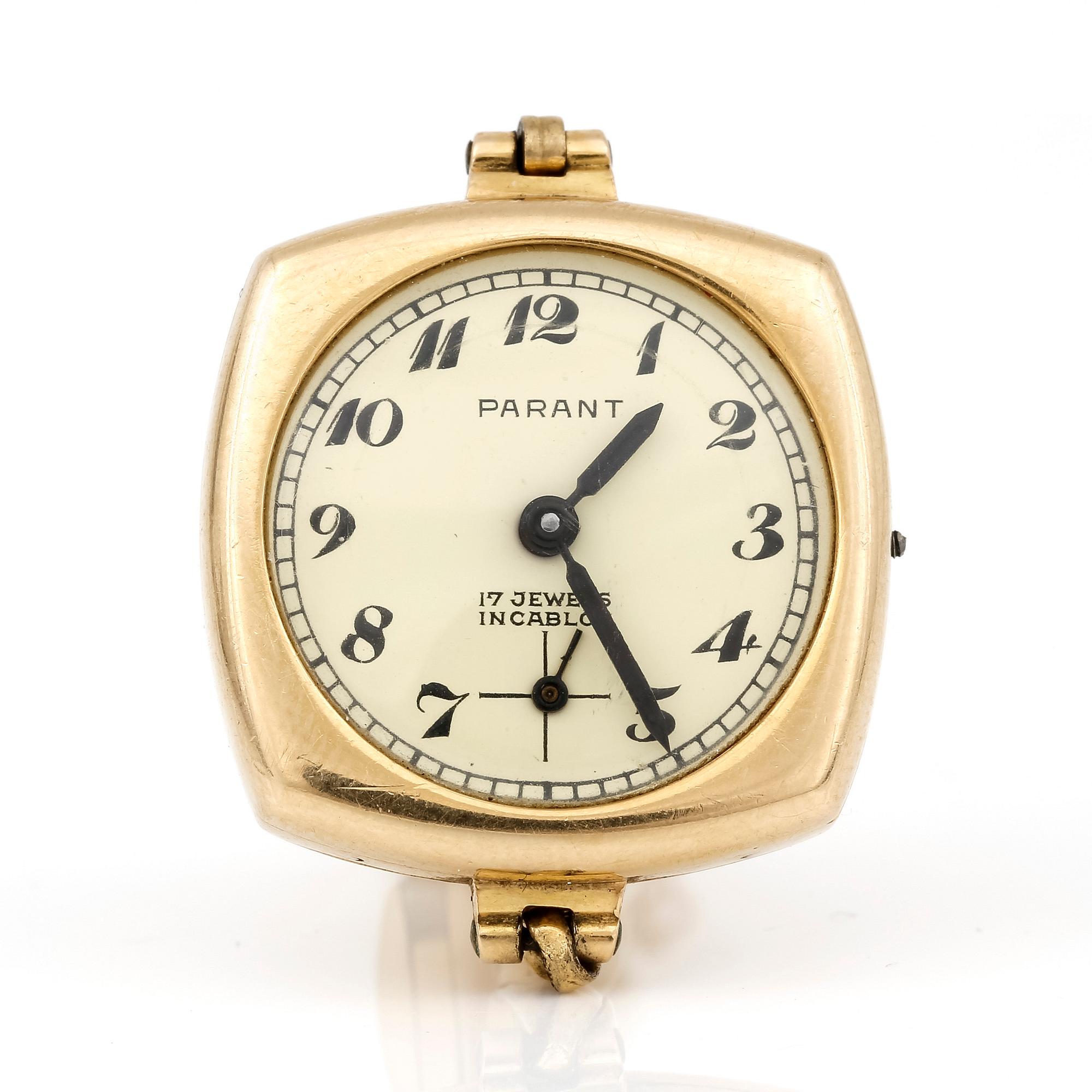 ARMBANDSUR, dam, 'Parant', 1900-tals mitt. 18K guld.