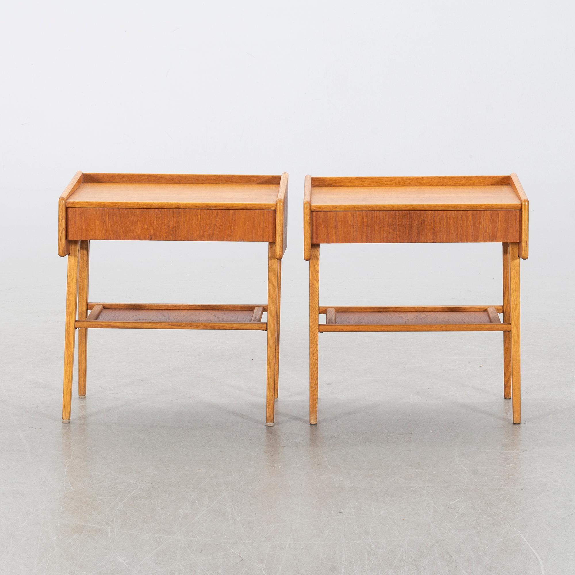 SÄNGBORD, 1 par, 1960-tal.