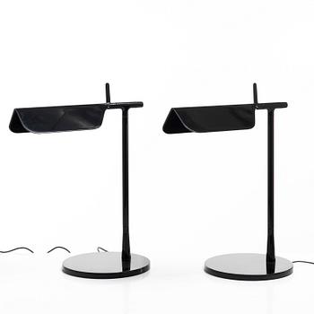 Table lamps, a pair, "Tab T", Flos.