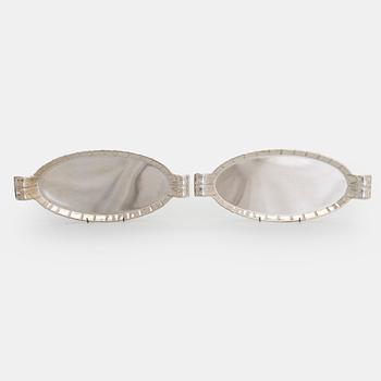 Tarjoiluvatipari, hopeaa, Tšekkoslovakia 1950-luku.