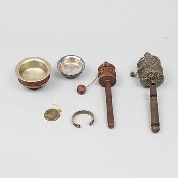 Six Tibetan items, 20th century.