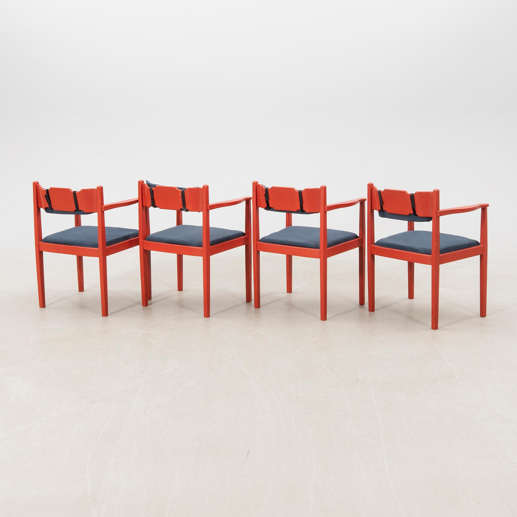 Armchairs, 4 pcs, second half of the 20th century, Boman Oy Finland.