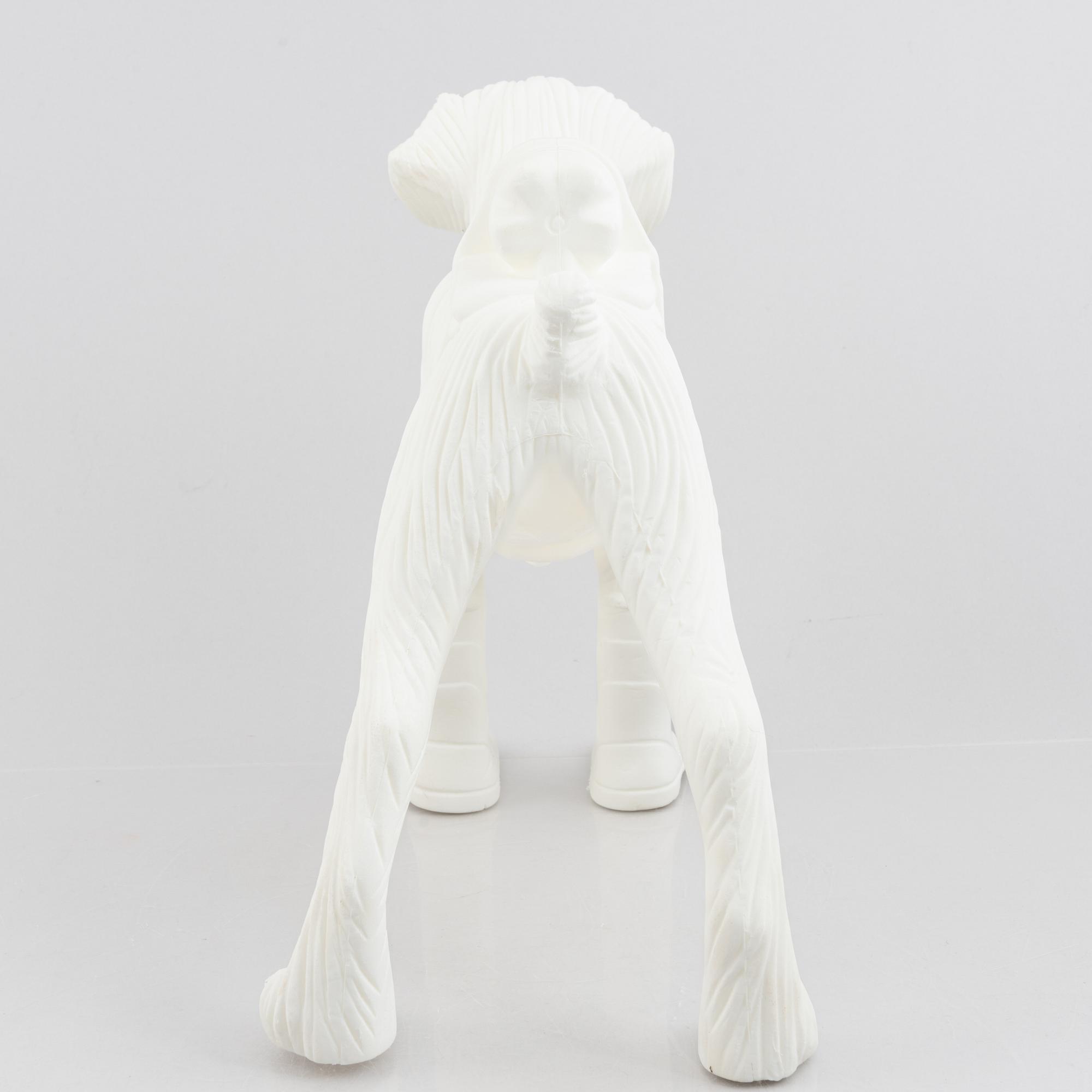 William Sweetlove, "Cloned Schnauzer with water bottle". (White).