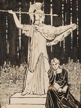ALBERT EDELFELT, KUVITUS ATENEUM LEHTEEN NRO 98.