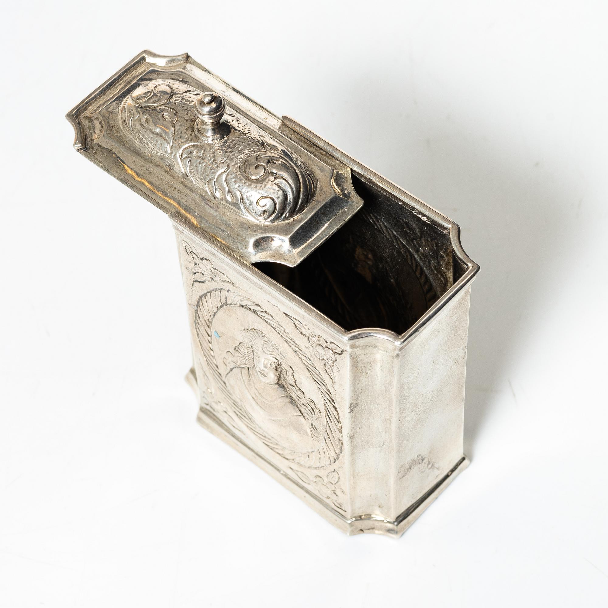 Samuel Hoff den äldre, teburk, silver, Lübeck, omkring 1740.