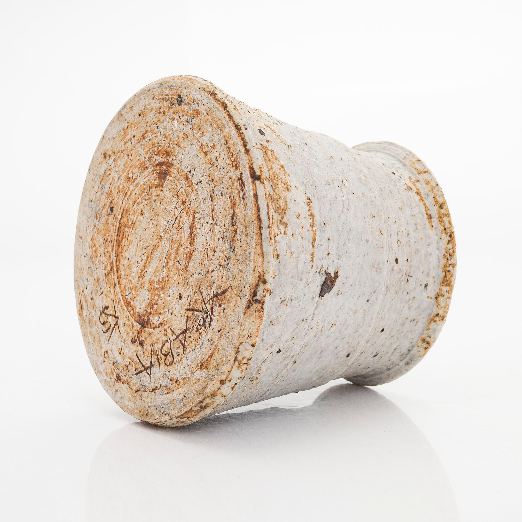 Kyllikki Salmenhaara, maljakko, kivitavaraa, signeerattu KS ARABIA.