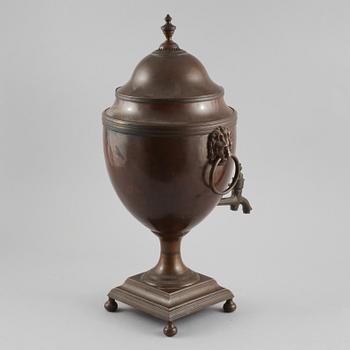 SAMOVAR, gulmetall, 1800-tal.