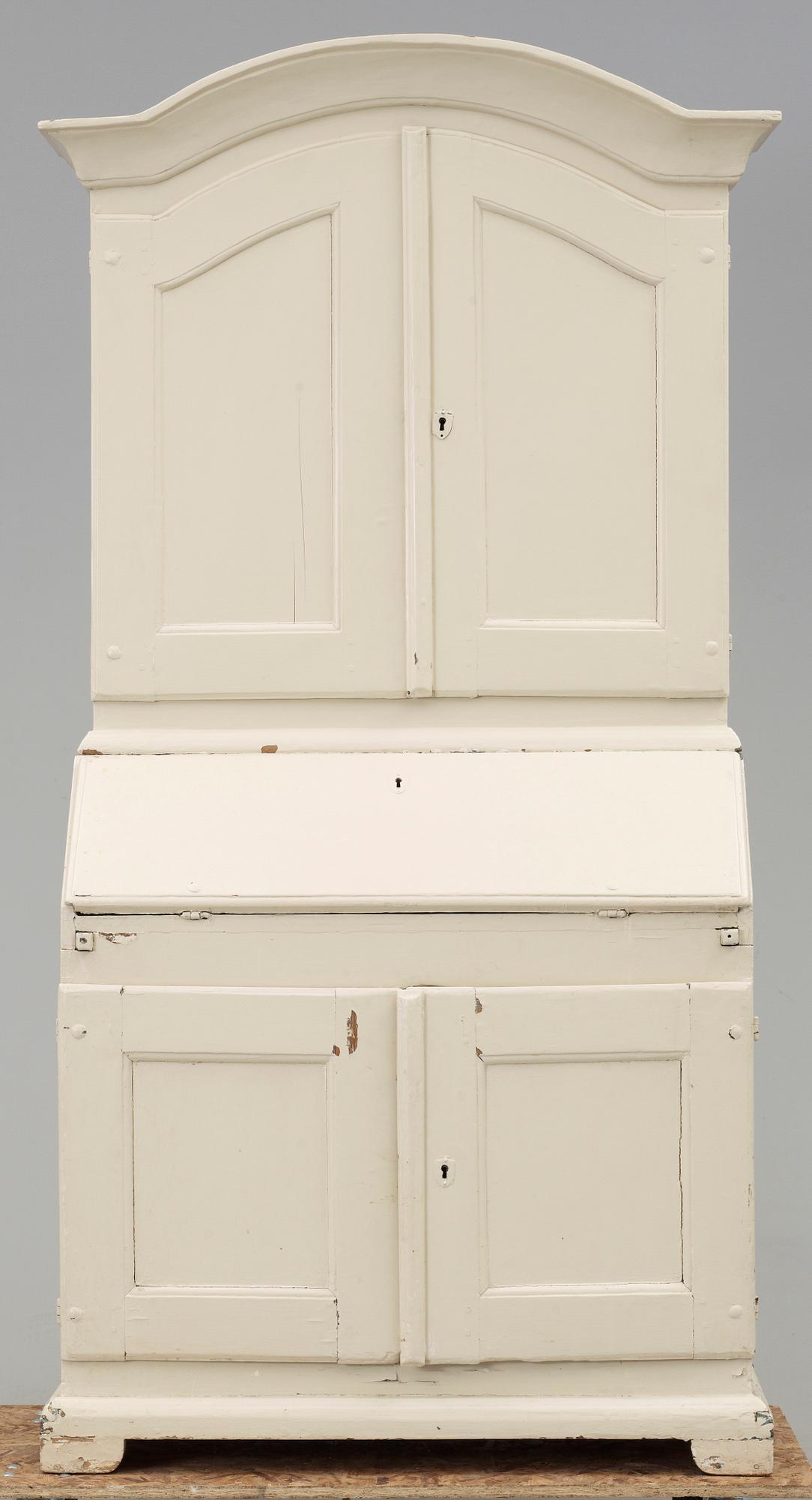 SKRIVSKÅP, rokoko, provins, sent 1700-tal.