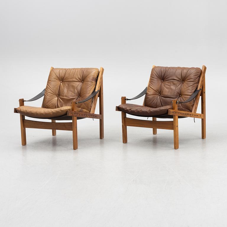 Torbjørn Afdal, a pair of "Hunter" armchairs, Bruksbo, Norge, 1960's.