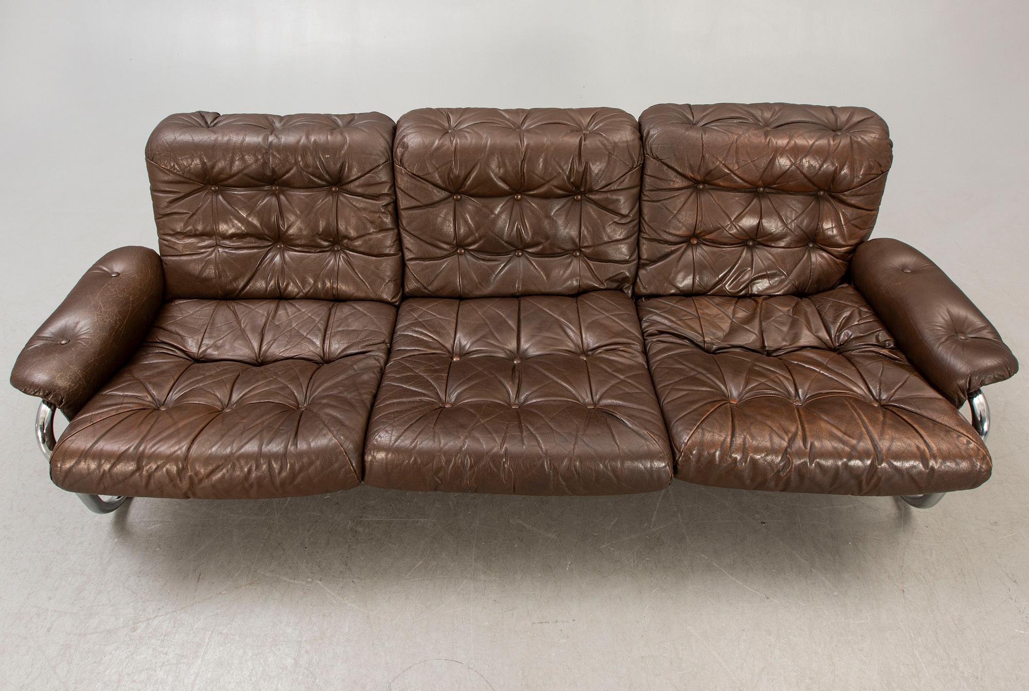 A 1970:s 'Borkum' sofa by Johan Bertil Häggström for IKEA.