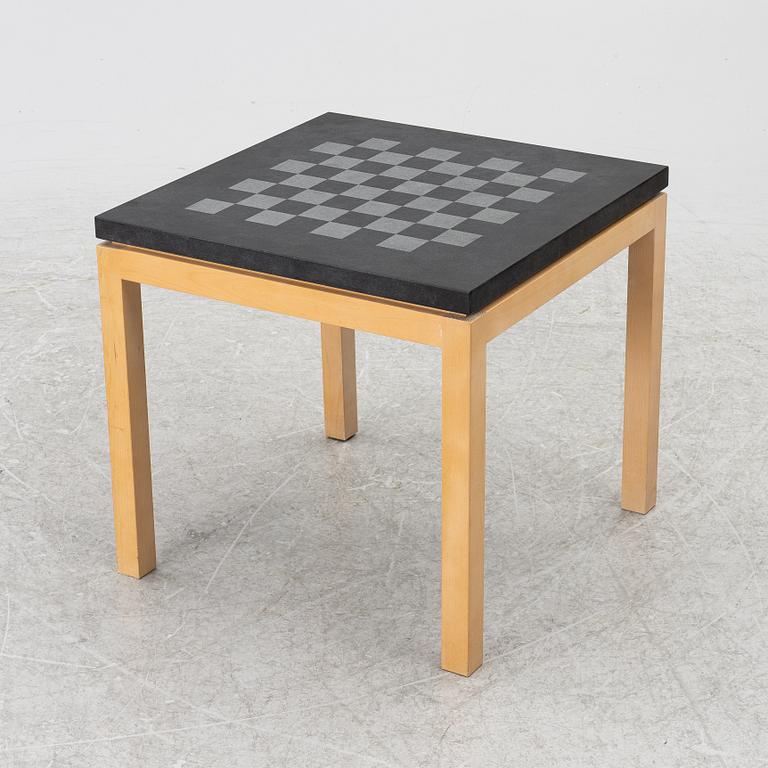 A coffee table with chessboard, 'Bläse', GAD.