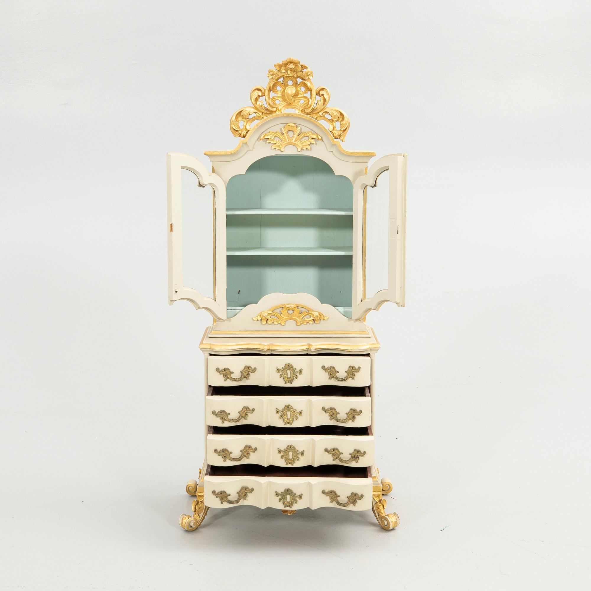 Miniature cabinet, late Baroque/Rococo, later part of the 18th century.