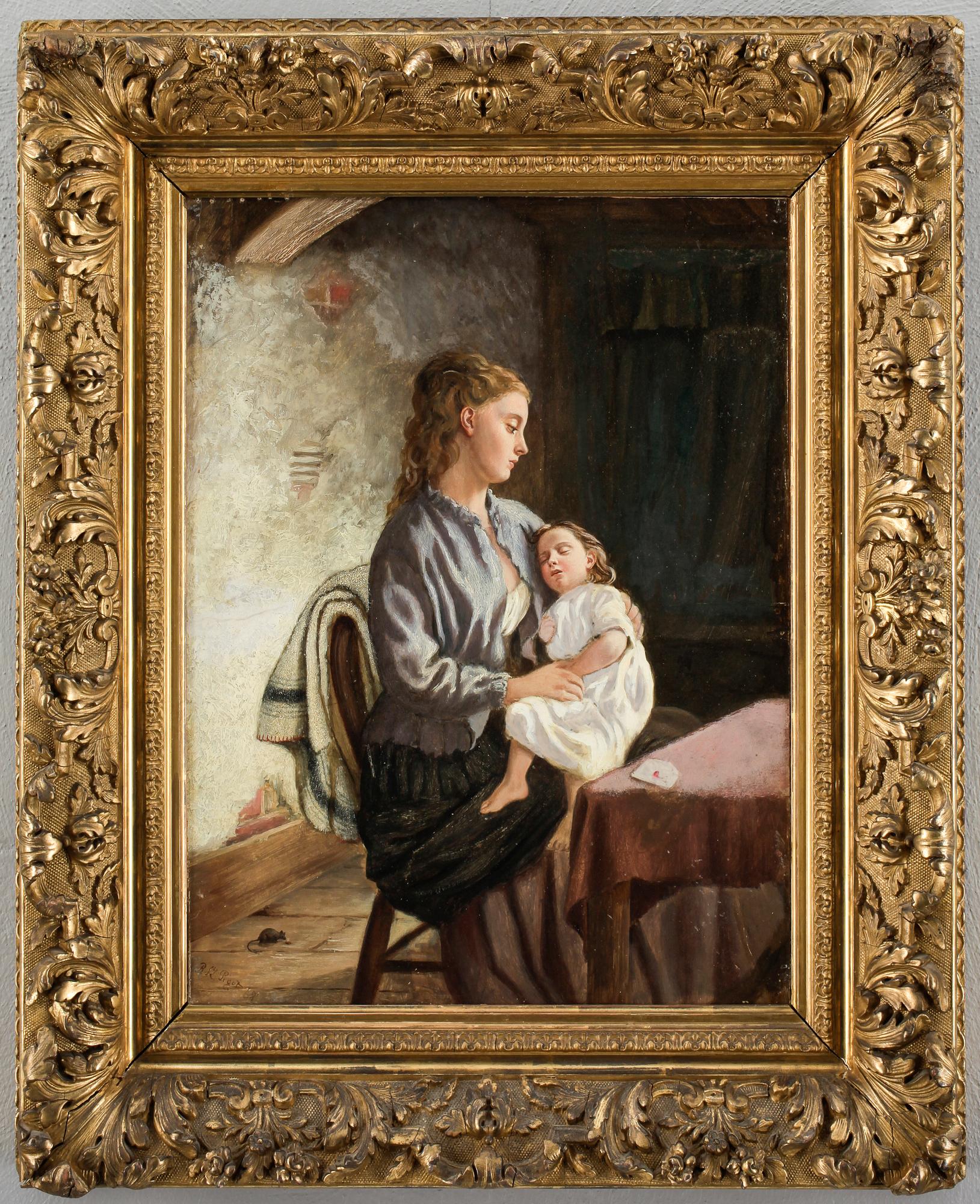 R.St LEDGER PIGOT, Olja på pannå, signerad och daterad 68.