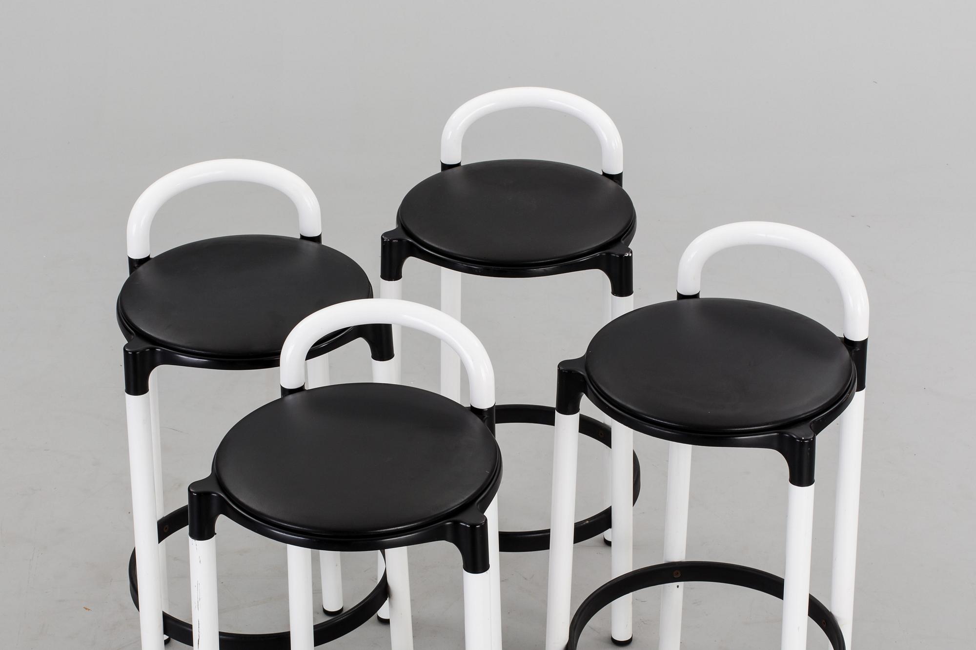 BARSTOLAR, 4 st, Anna Castelli-Ferrieri för Kartell.
