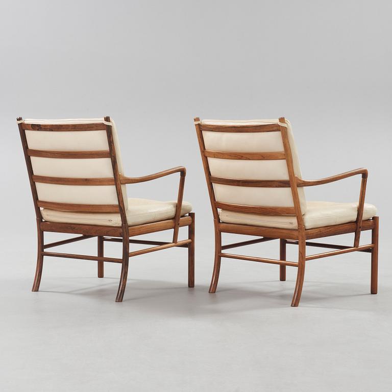 A pair of Ole Wanscher Colonial Chair, 'PJ 149' Poul Jeppesen, Denmark.