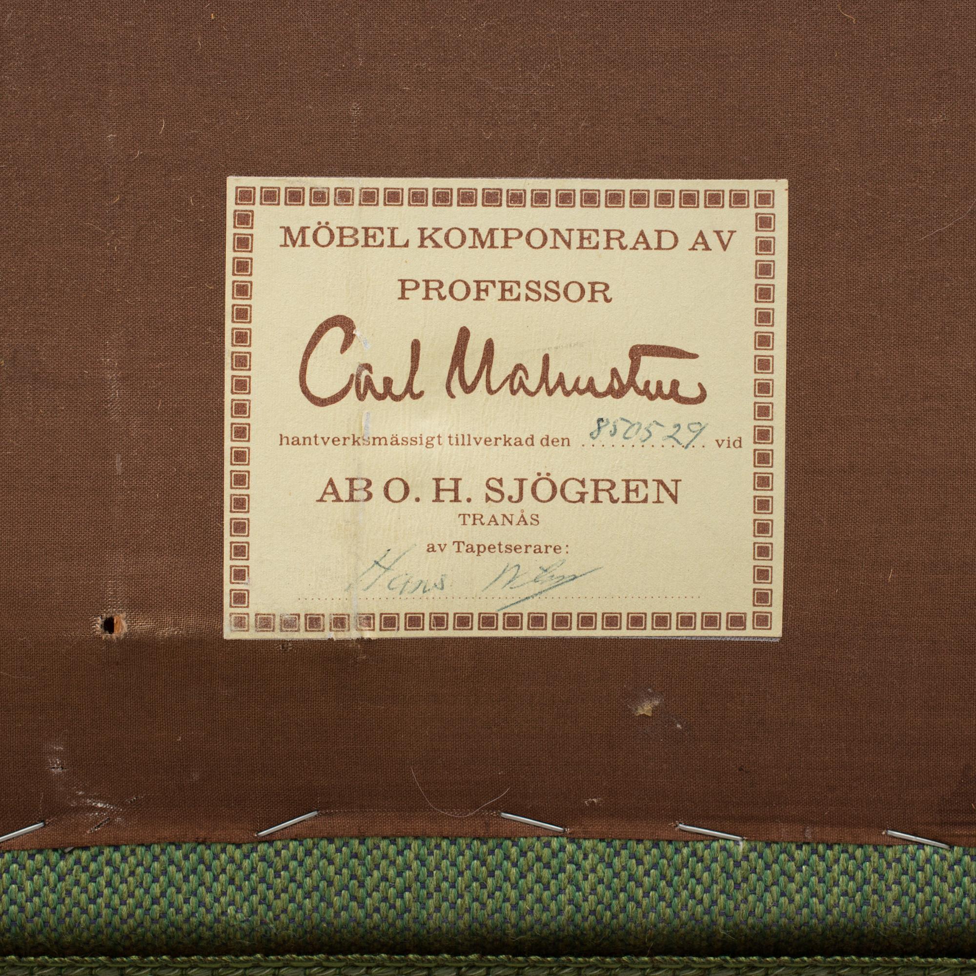 SOFFA, "Hemmakväll" Carl Malmsten, omkring 1900-talets mitt.