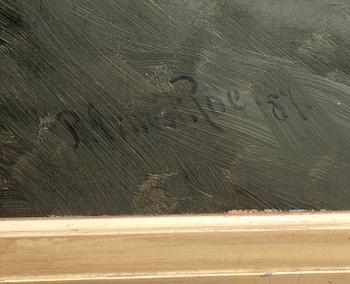 ERNEST ROBERT ROE, olja på duk, sign o dat 1887.
