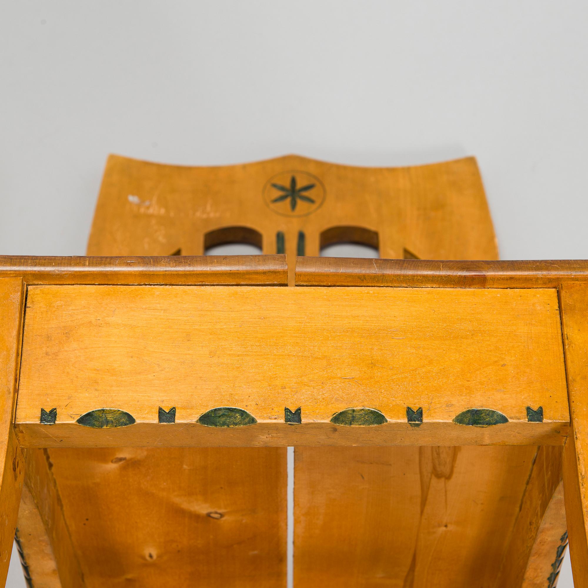 Yrjö Blomstedt, probably, chairs 4 pcs, circa 1900.