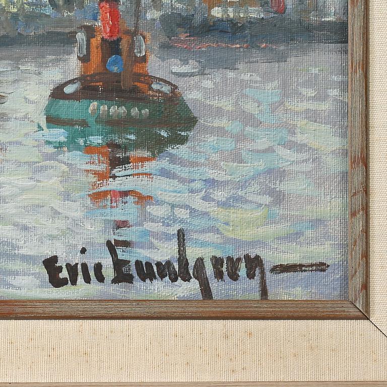 ERIC LUNDGREN, olja på duk, signerad.