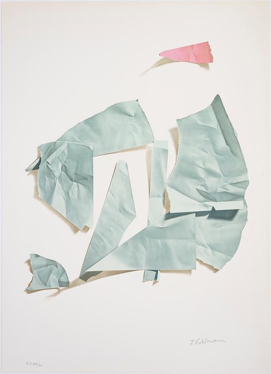 Yrjö Edelmann, lithograph in colours, stamped signature XVII/XX.