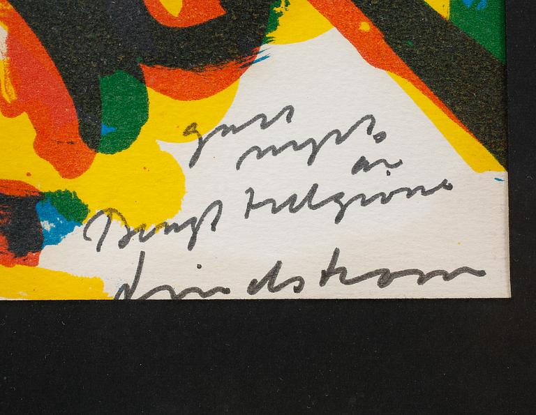 BENGT LINDSTRÖM, färglitografi, signerad i trycket och numrerad 96/200.
