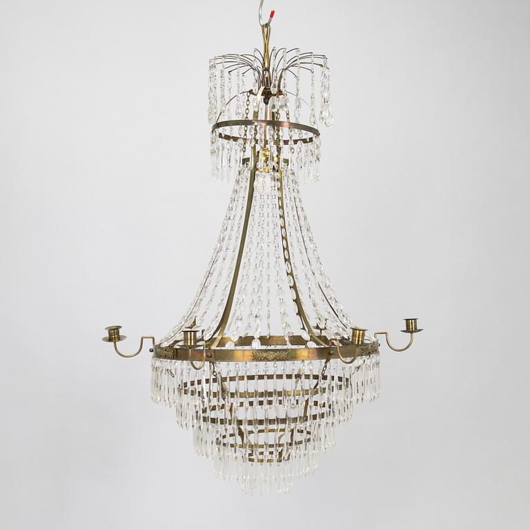 Kattokruunu, myöhäiskustavilainen tyyli, 1800-luvun loppu.