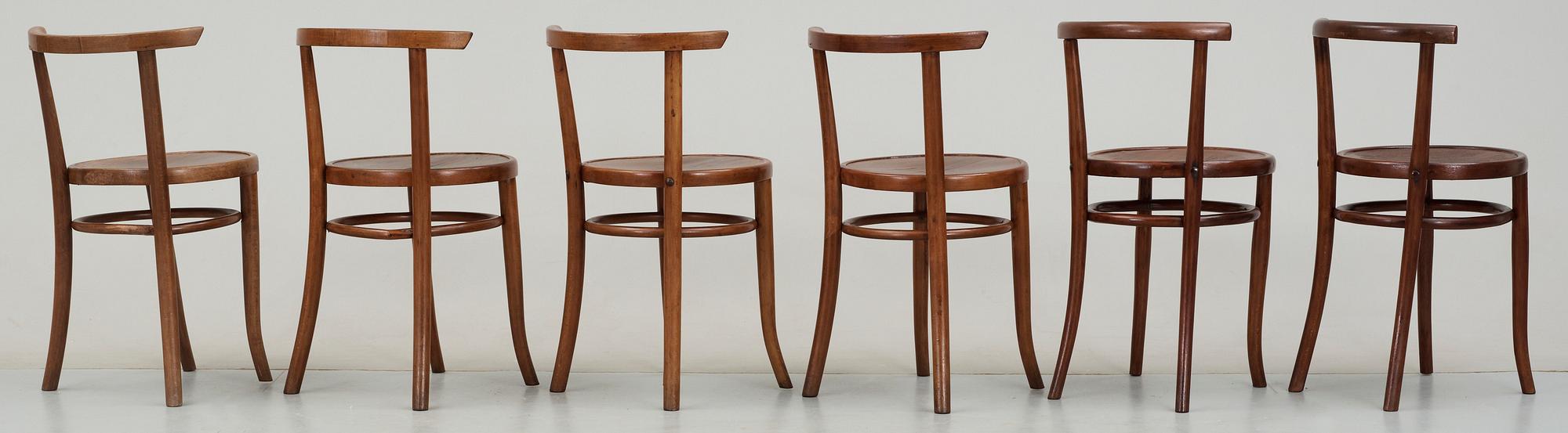 STOLAR, 6st, Thonet, 1900-talets andra hälft.