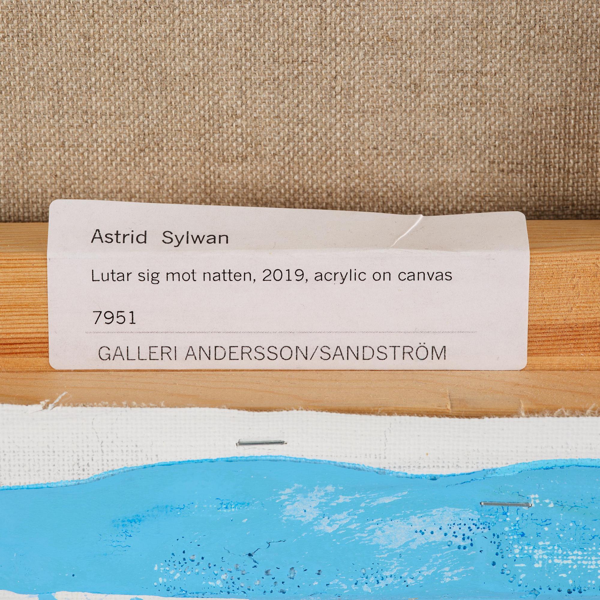 Astrid Sylwan, "Lutar sig mot natten".