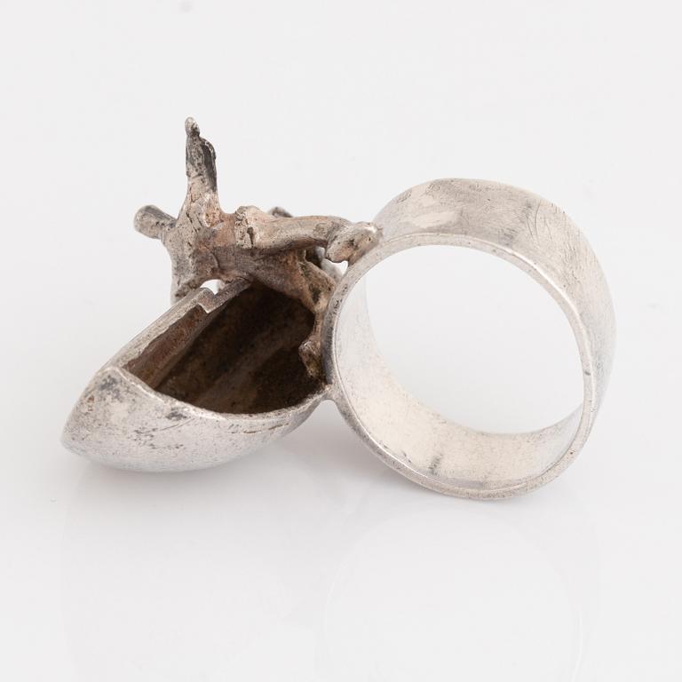 Björn Weckström, ring silver, Lapponia 1970.