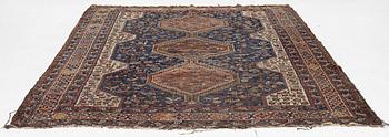 Rug, antique Shiraz, approx. 290 x 212 cm.