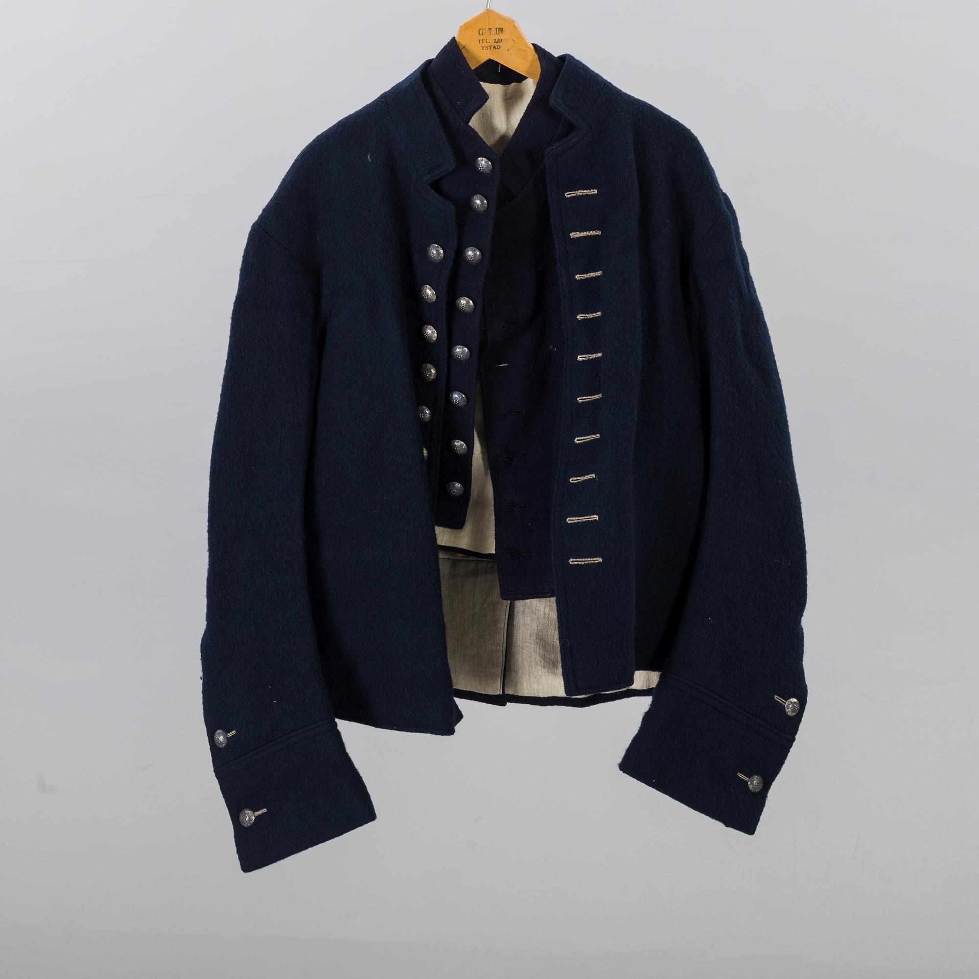 FOLKDRÄKT, Skåne Västra Vemmenhög, man 5 dlr 1900-talets första hälft.