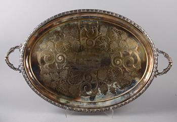 BRICKA, nysilver, 1900-tal.