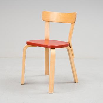 A chair and a table by Alvar Aalto, Artek.