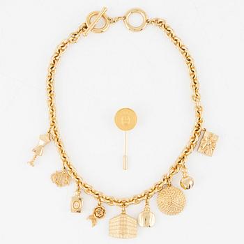 Christian Dior, necklace and pin.