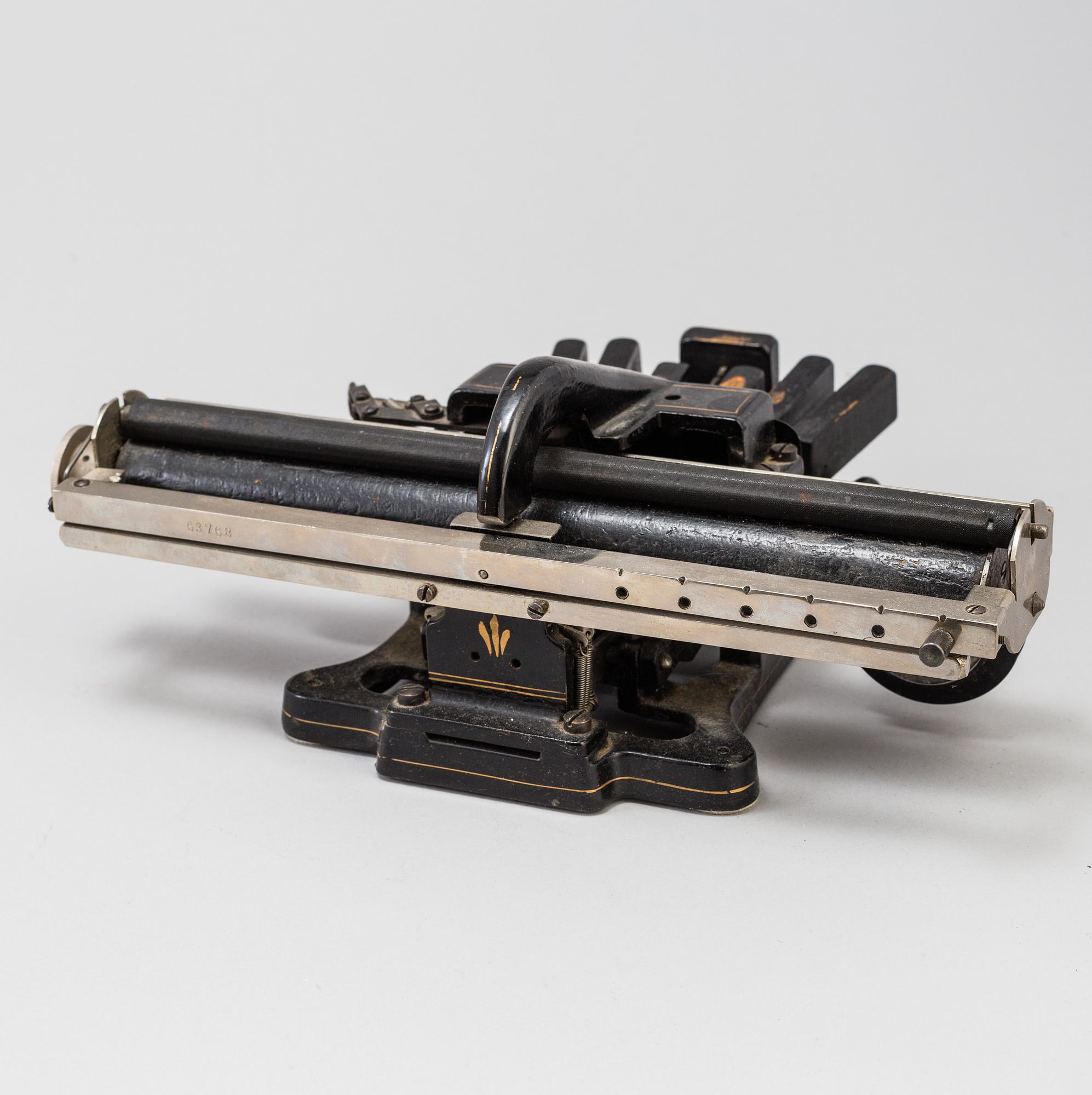 A braille typewriter by Picht, about 1900.