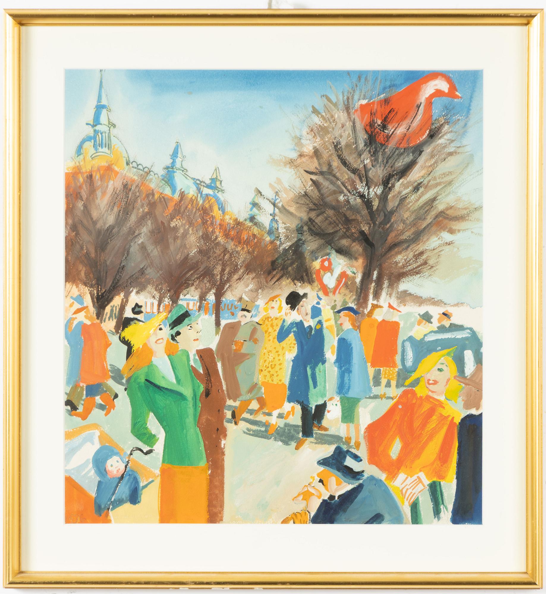 Birger Lundquist, Strollers on Strandvägen.