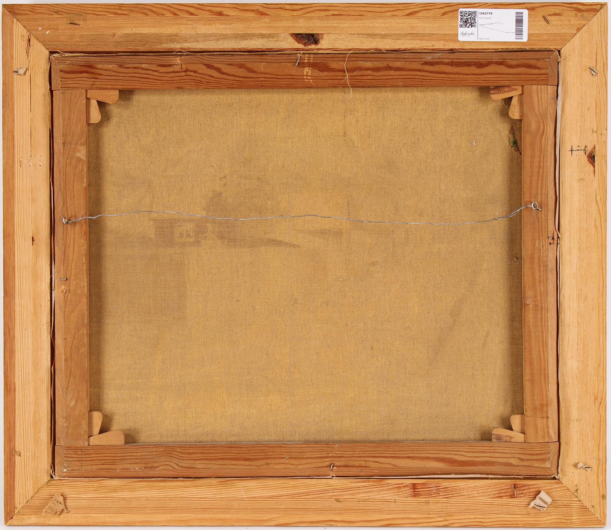 Carl Brandt, oil on canvas, signed.