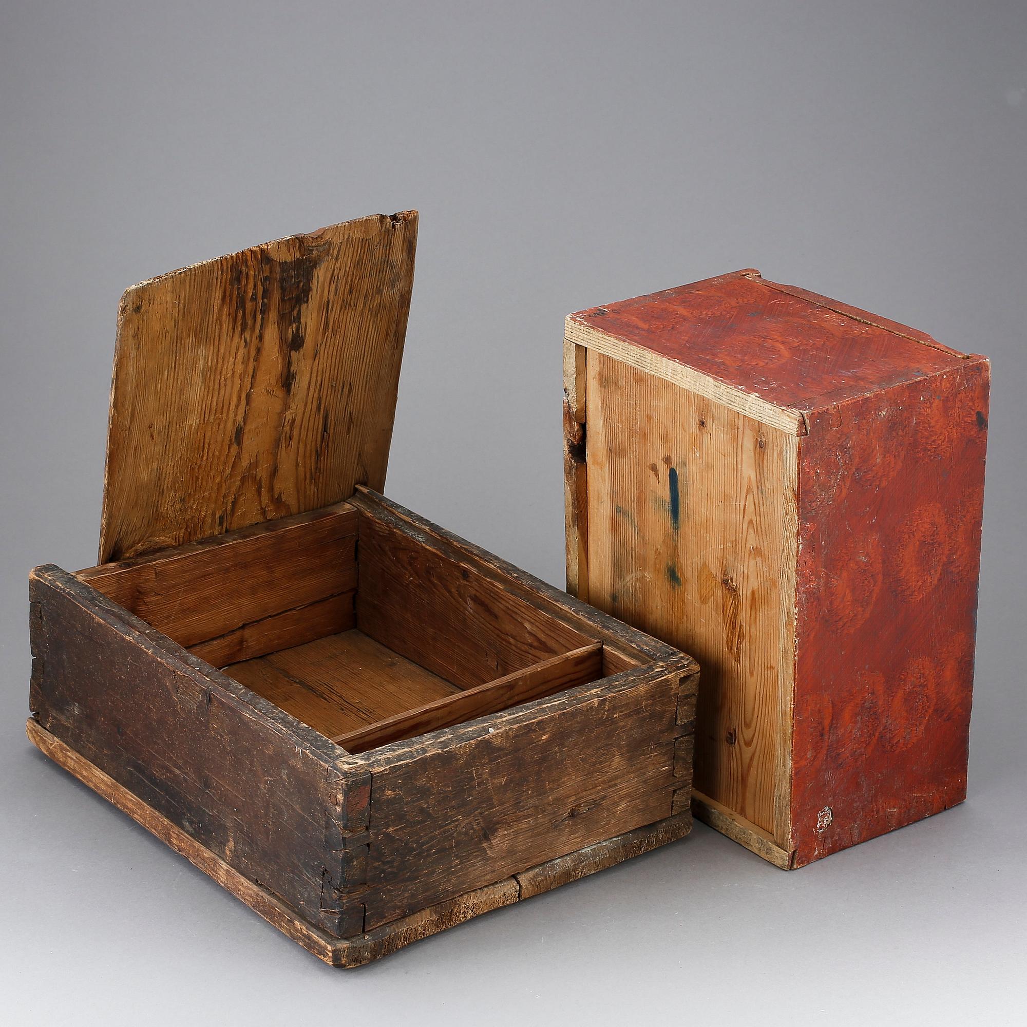 TIMPLÅDA, 2 st, allmoge, 1700/1800-tal.