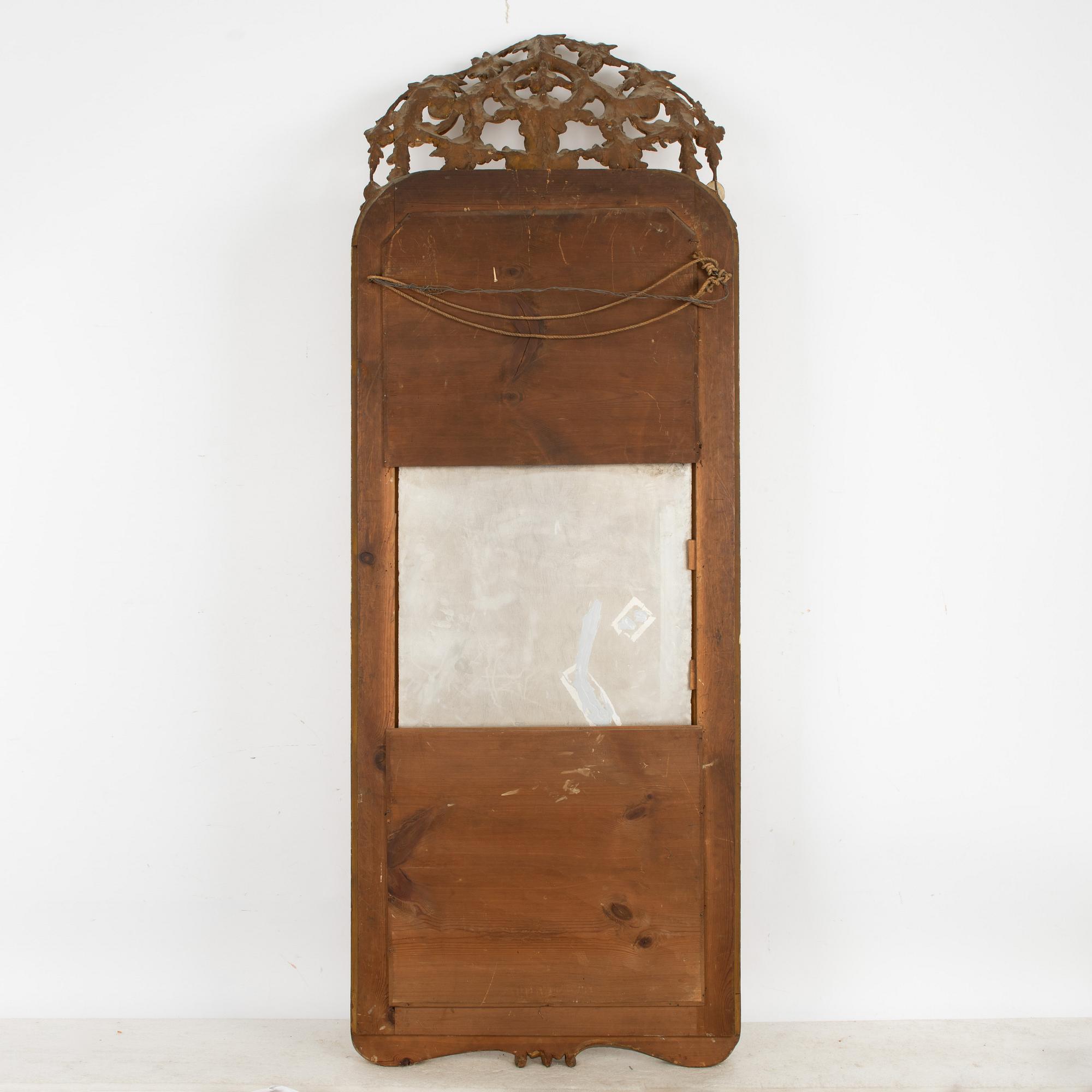 A gilded mirror, second half of the 19th century.