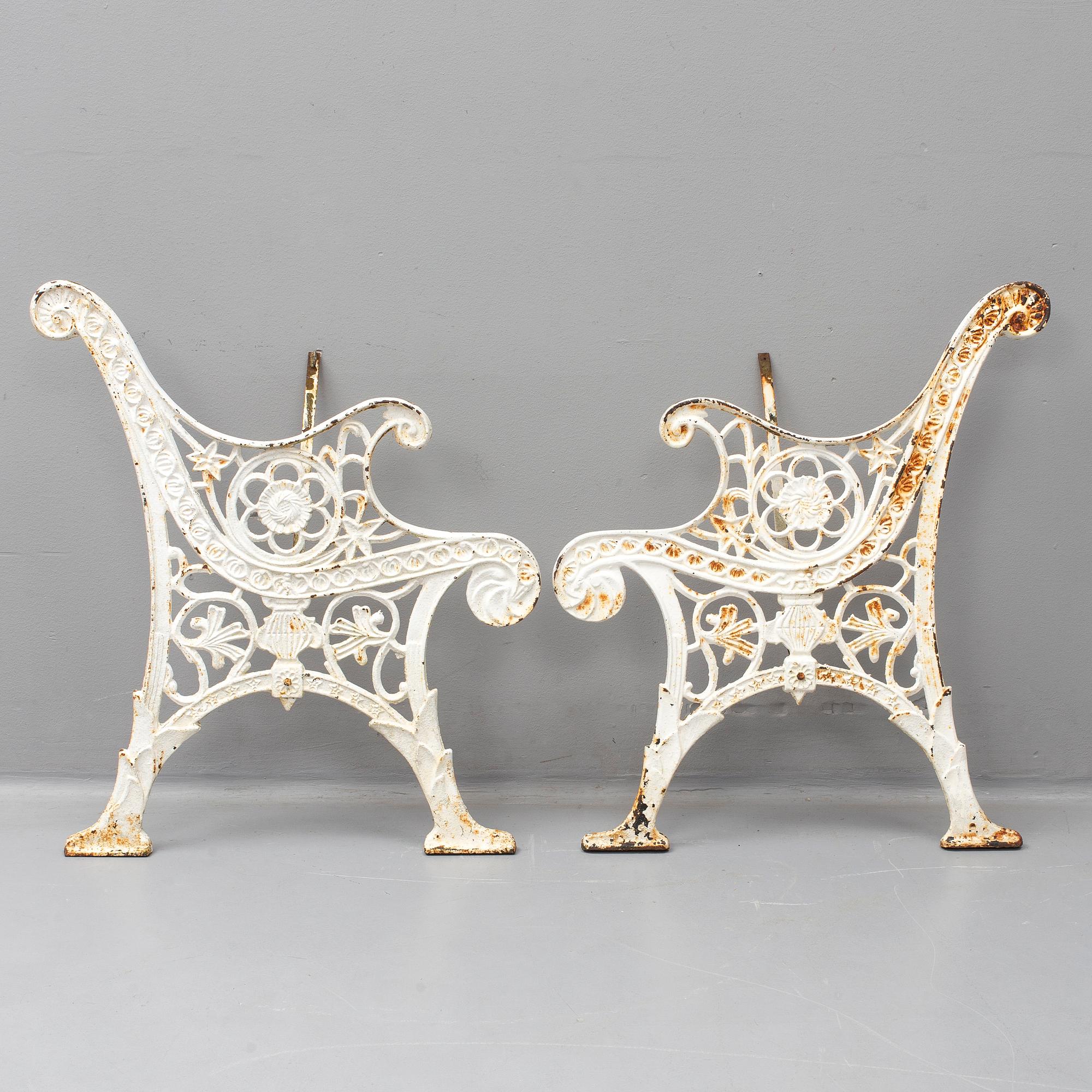 SOFFGAVLAR, gjutjärn, 1900-tal.