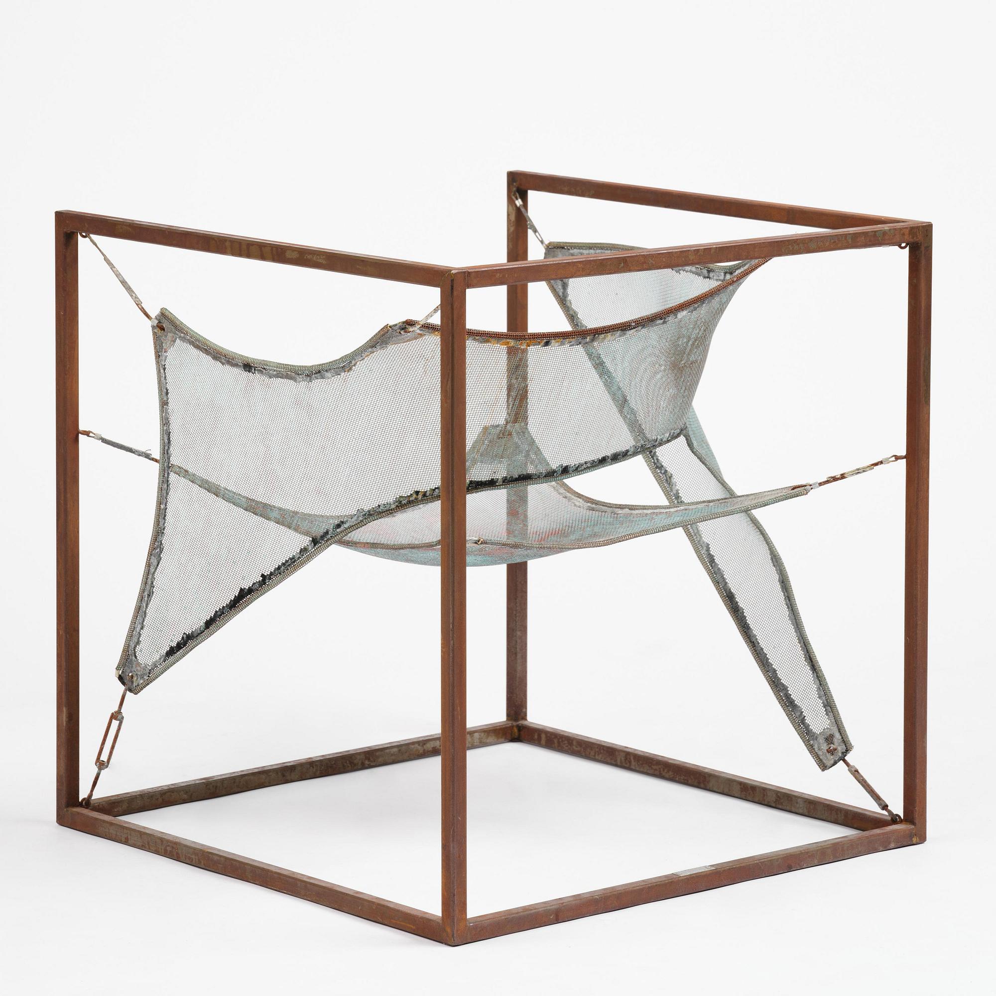 Sigurdur Gustafsson, a "Wind" easy chair/sculpture, ed. HC 4/5, Källemo, Värnamo, post 2003.