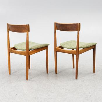 Henry Rosengren Hansen, chairs, set of 6, Brande Møbelfabrik, Denmark, 1960s.