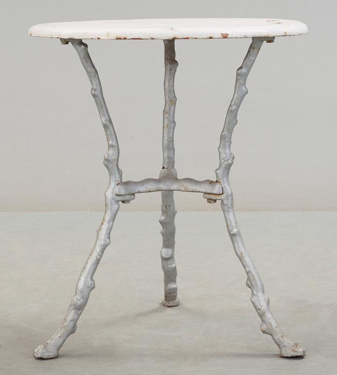 TRÄDGÅRDSBORD, järn, 1900-tal.