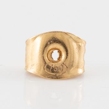 Hedwig Westermark ett par örhängen  sterlingsilver och 18K guld.