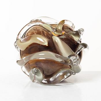 Gunvor Larsson, a unique glass vase, Sweden, signed, 2008.