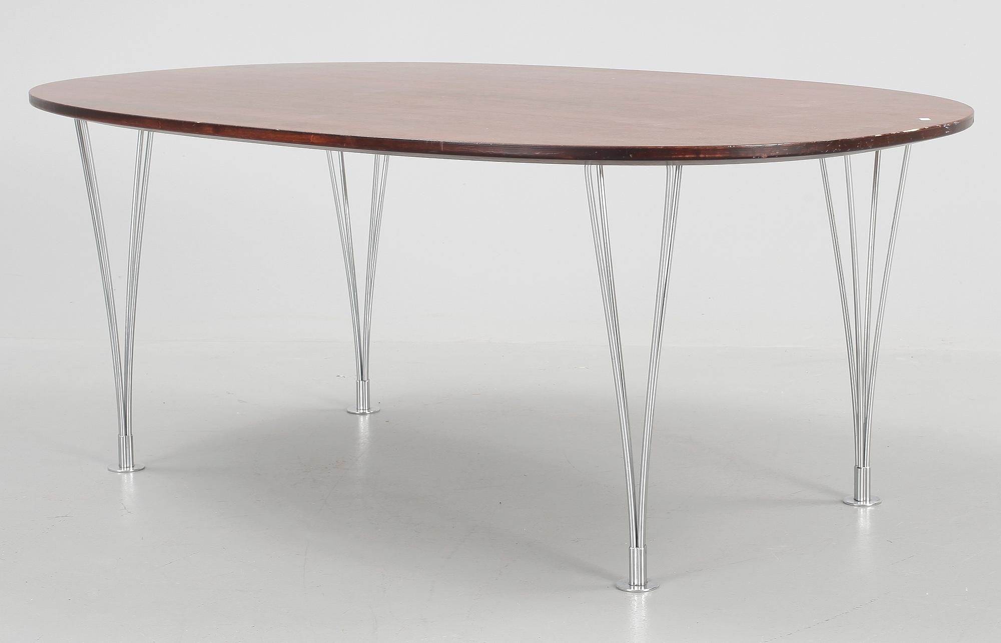 SOFFBORD, "Superelips", Bruno Mathsson och Piet Hein för Mathson International AB, 1900-talets andra hälft.